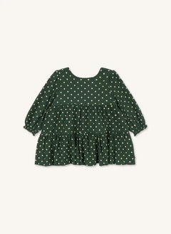 Konges Sløjd - Elin Polka Dot Dress, Organic Cotton | Green