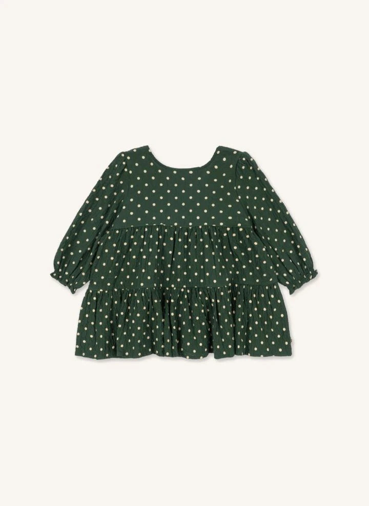 Konges Sløjd - Elin Polka Dot Dress, Organic Cotton | Green