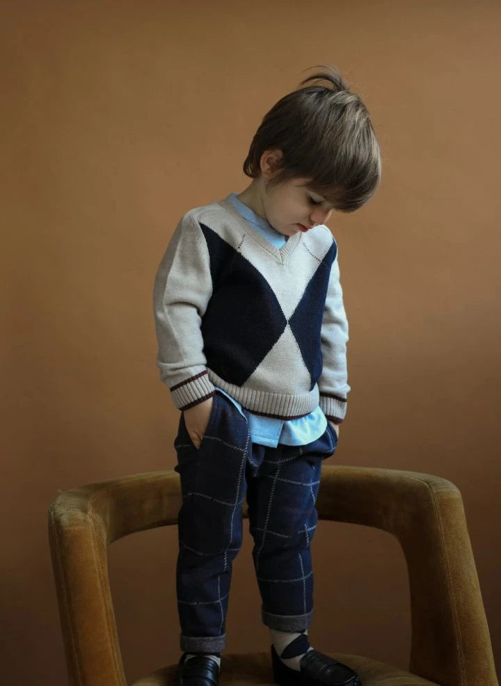 1+ in the family - Kasper Merino Wool Sweater | Beige