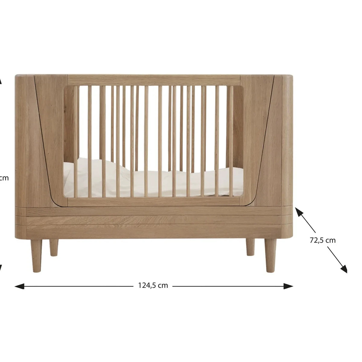 We Are Bitte - Convertible Oak Crib