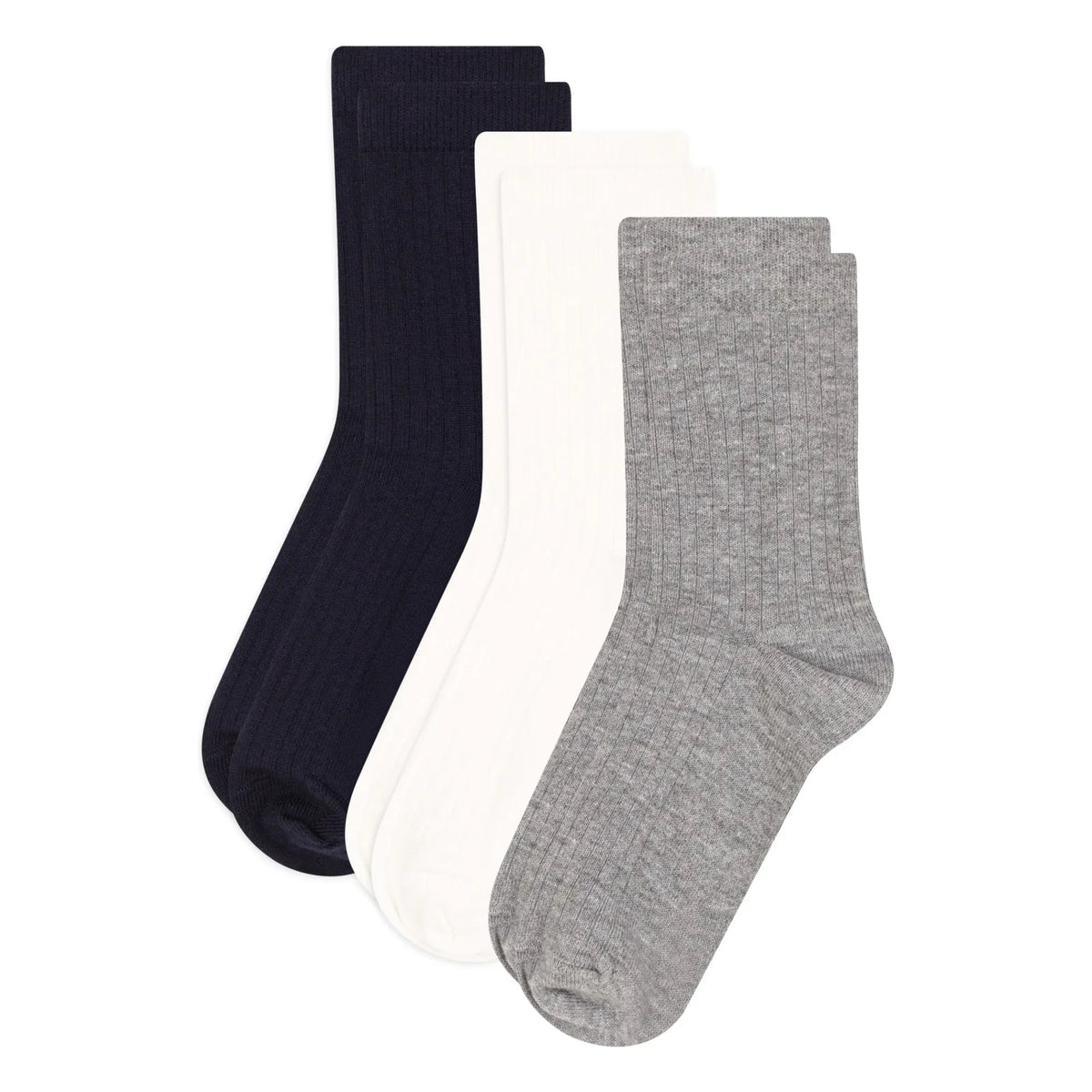 Petit Bateau - Set of 3 Pairs of Socks | Gray