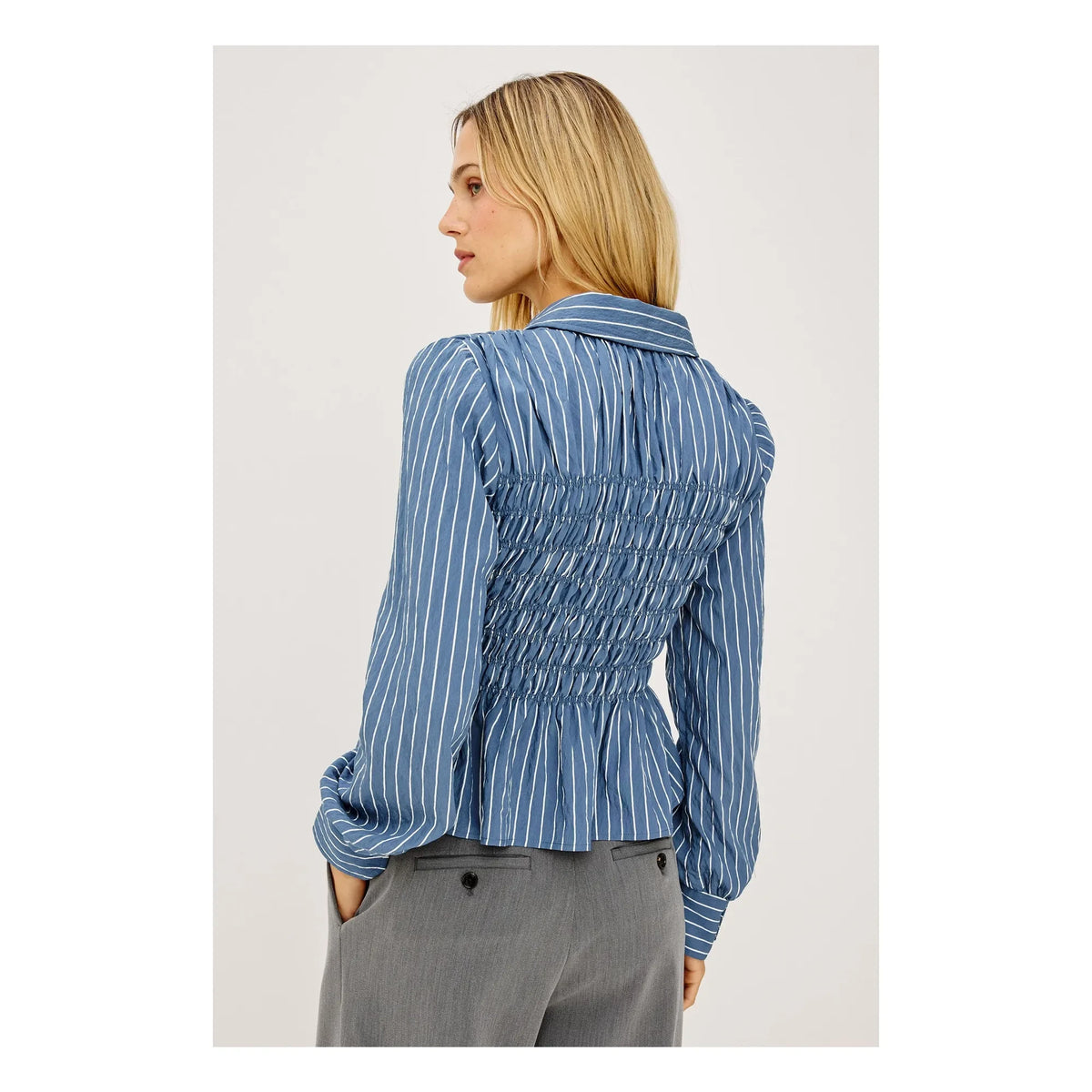 Rails - Bradshaw Striped Blouse | Denim Blue