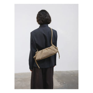 Olend - Dumpling Suede Bag | Light Brown