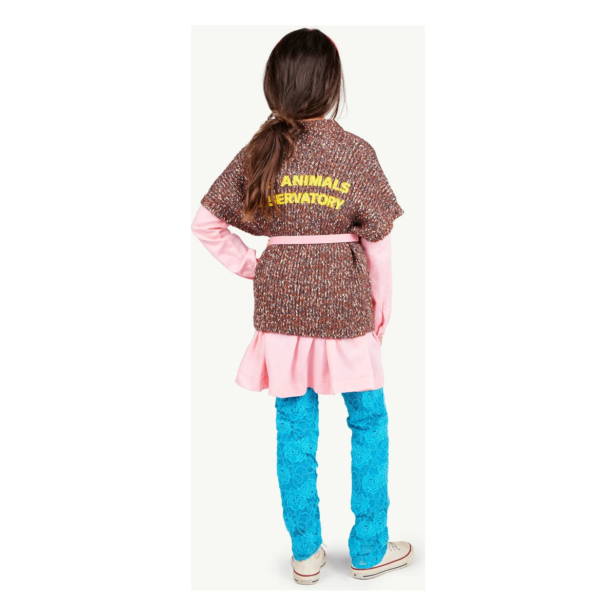 The Animals Observatory - Lace Crocodile Leggings | Blue