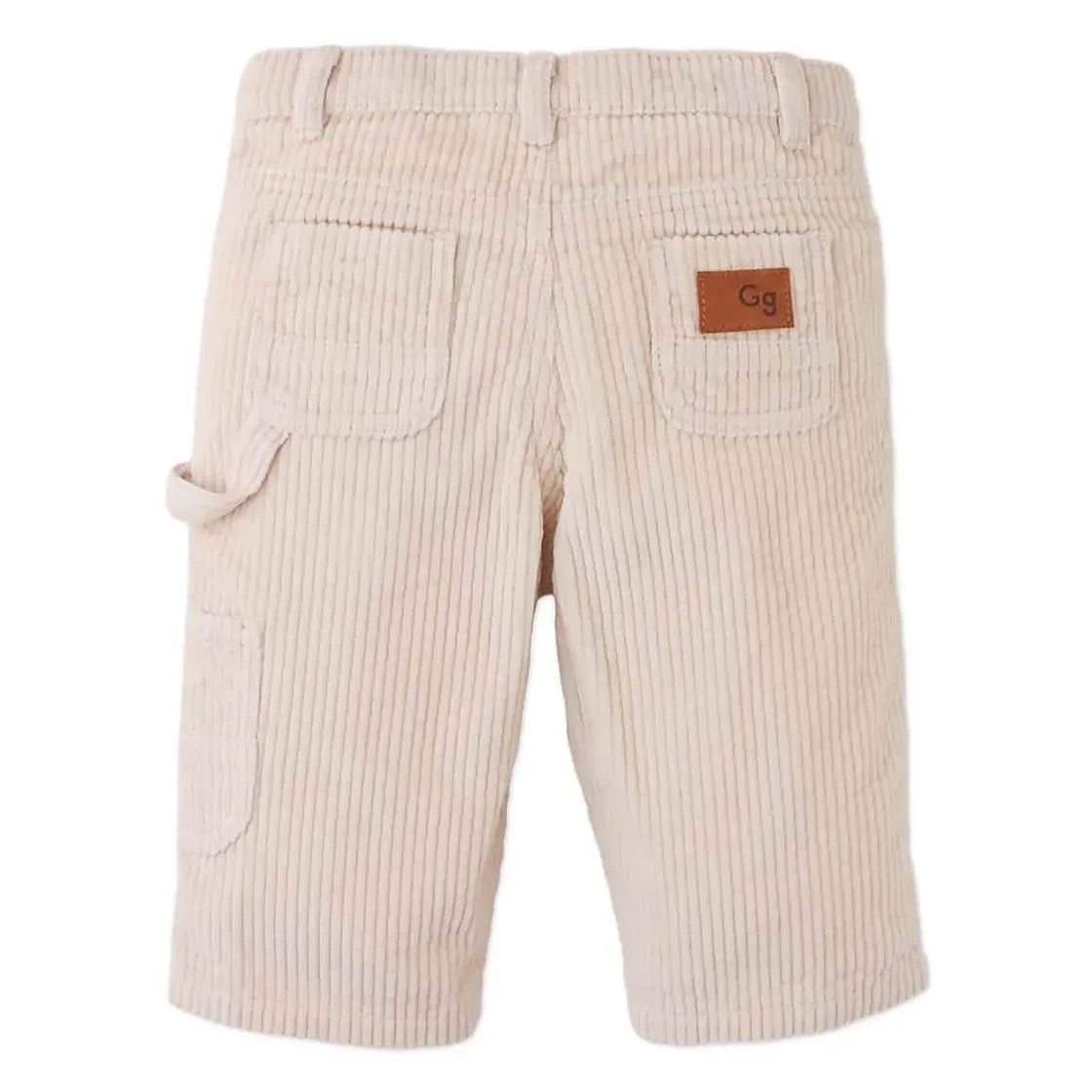 Gingersnaps - Carmine Velvet Baby Pants | Beige