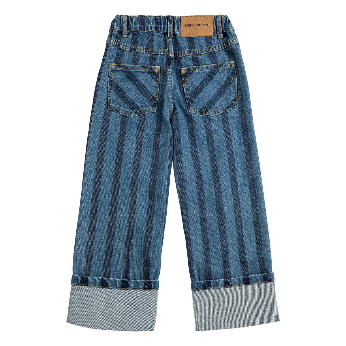 Bobo Choses - Organic Cotton Striped Jeans | Blue