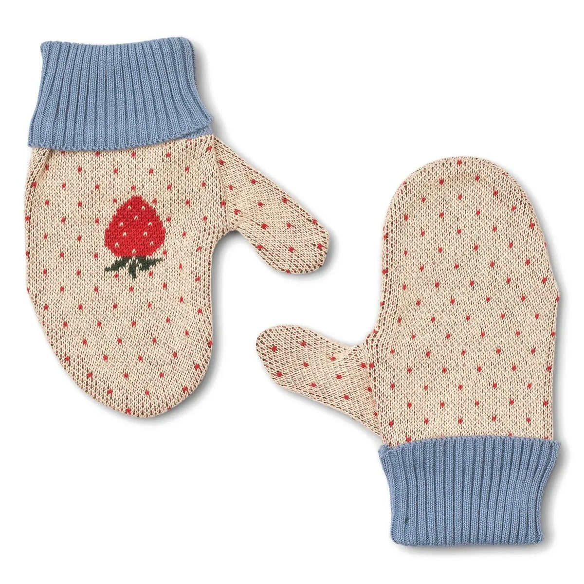 Flöss - Louise Pois Fingerless Gloves | Cream