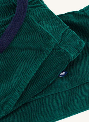 Petit Bateau - Corduroy organic cotton straight-leg pants | Green