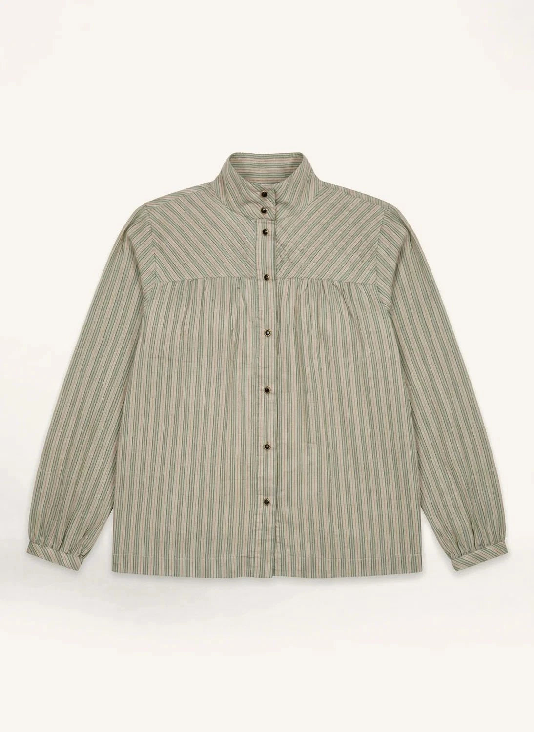 Leon & Harper - Candela Organic Cotton Blouse | Green
