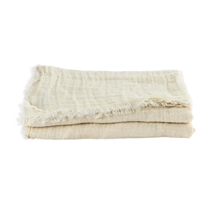 Maison de Vacances - Vice Versa Washed Linen Muslin Tasseled Curtain | FiorediLatte