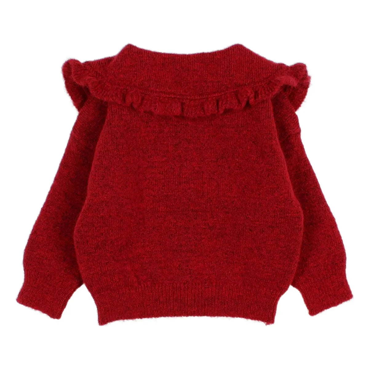 Búho - Girly Bébé Buttoned Claudine Collar Cardigan | Cherry Red