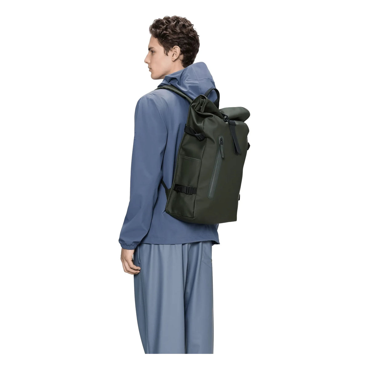 Rains - Rolltop Backpack Large | Dark Green