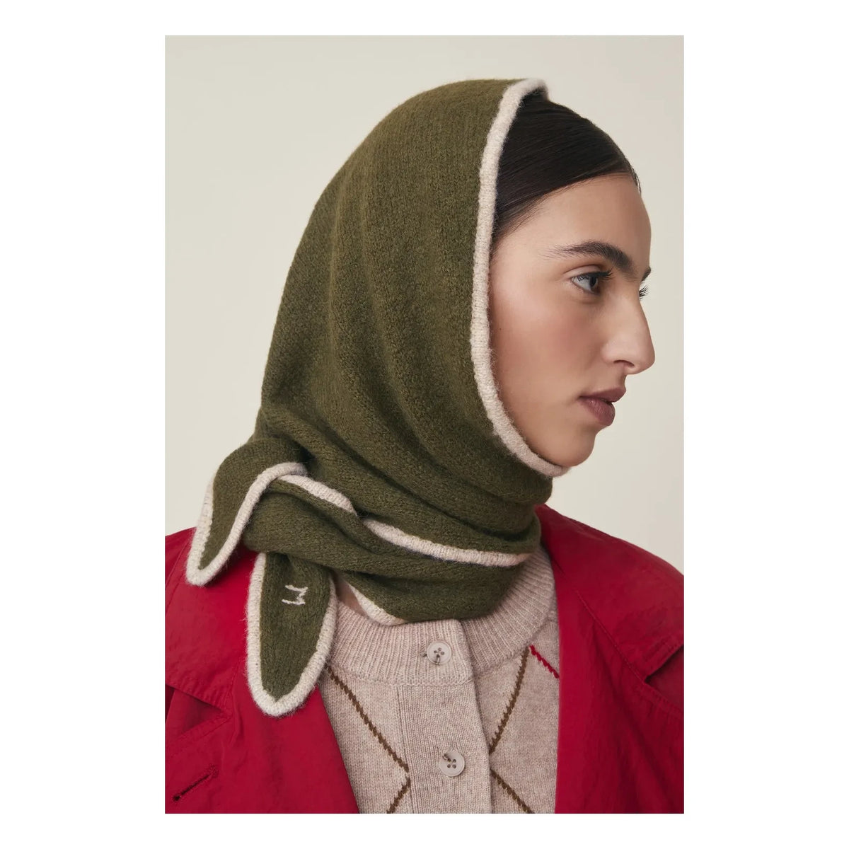 Moismont - Elly Scarf No. 218: Alpaca and Cotton | Khaki