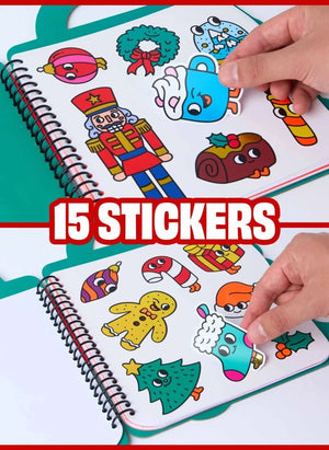 Omy - Christmas Sticker Coloring Book