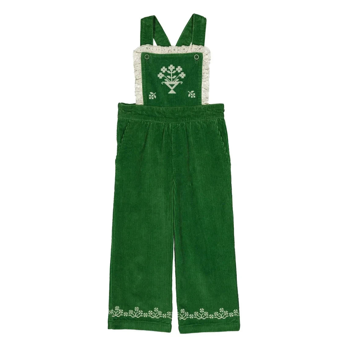 Hello Simone - Missy Fitted Velvet Overall | Green
