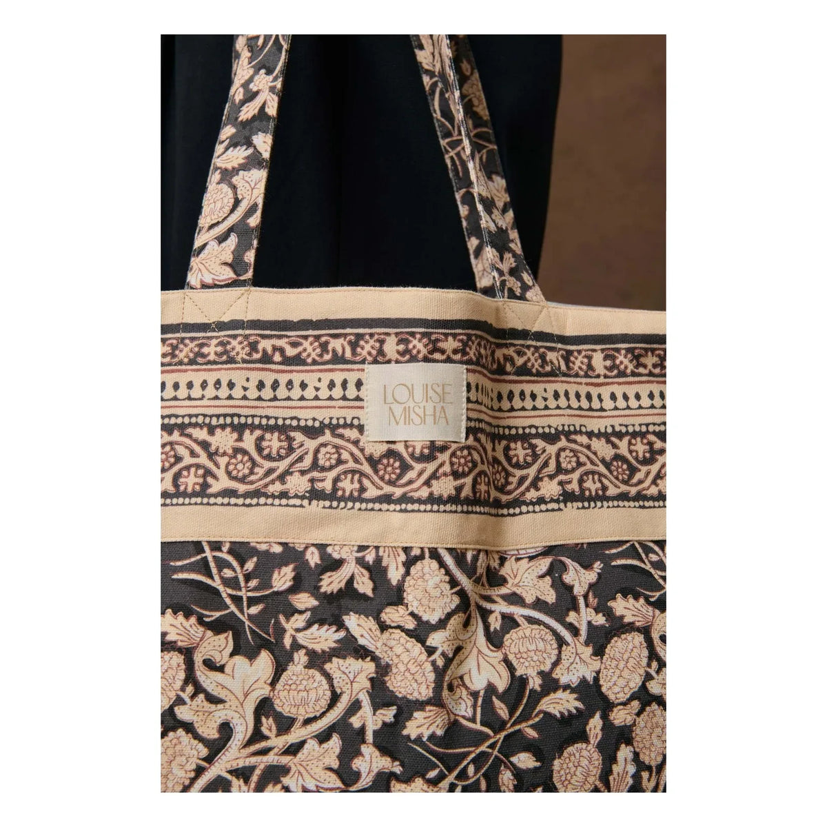 Louise Misha - Beverly Organic Cotton Tote Bag | Black