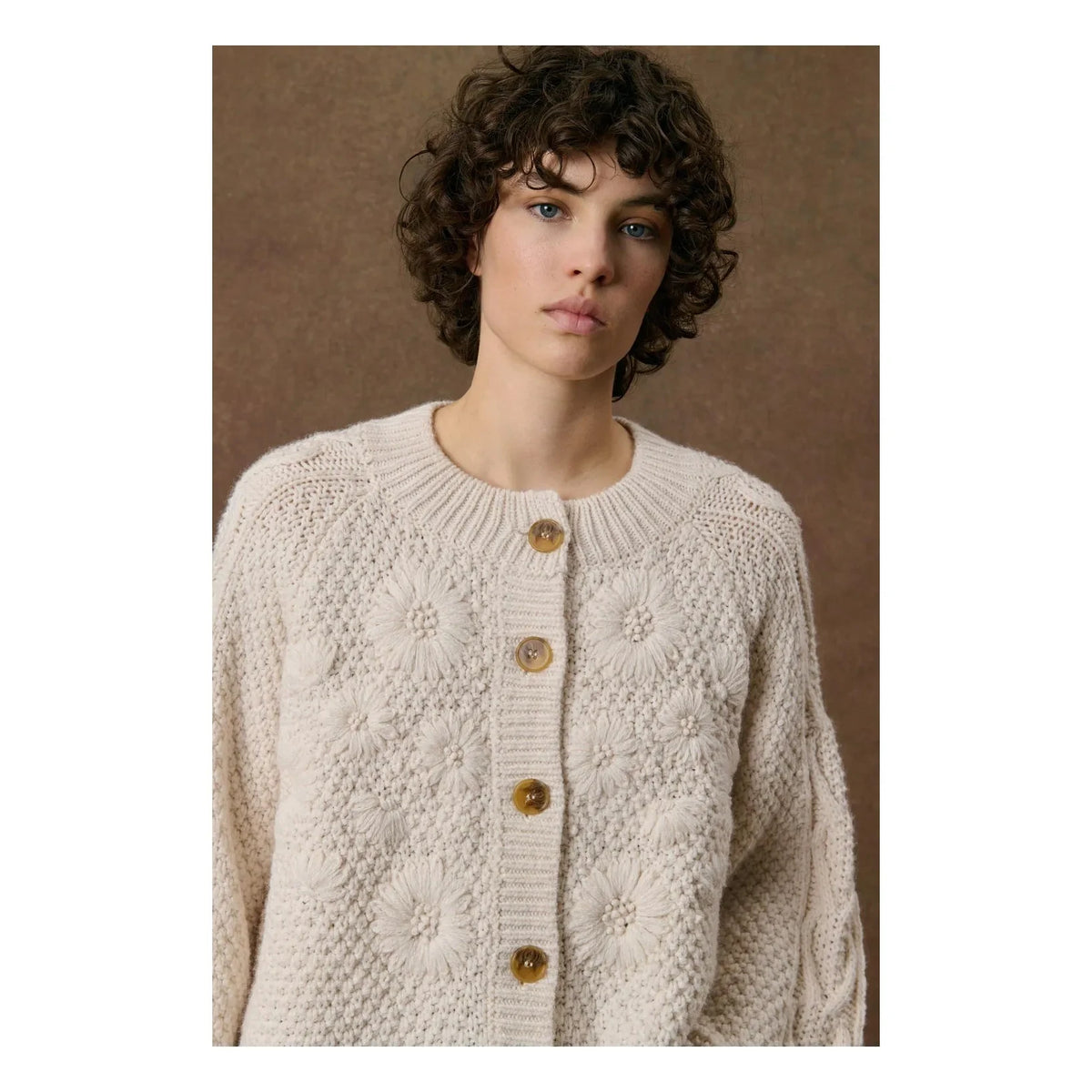 Louise Misha - Khallane Wool Cape | Cream