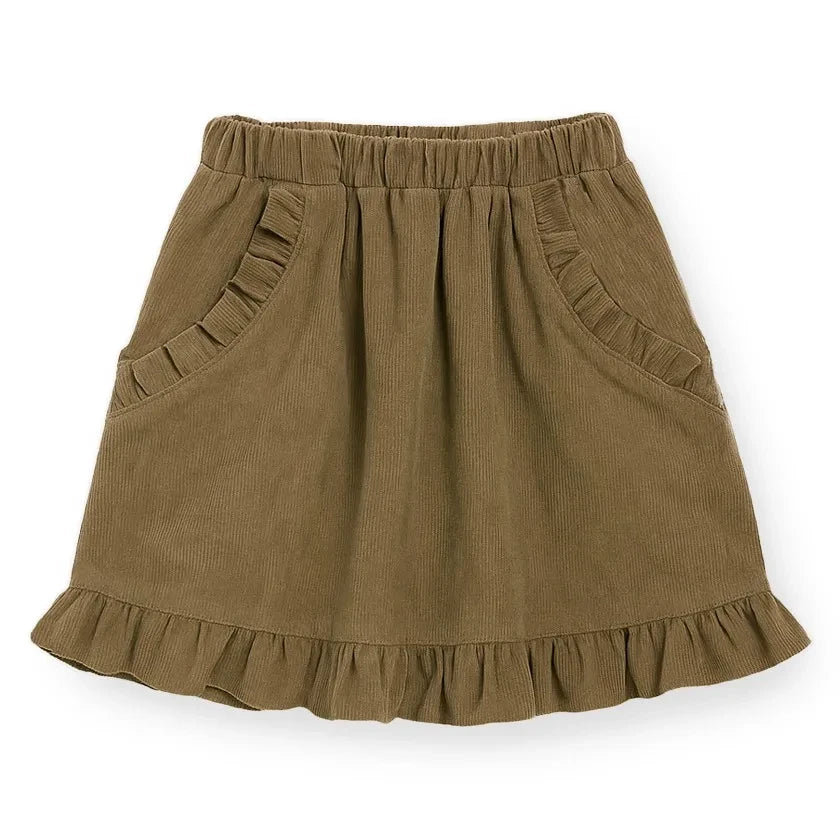 Fliink - Dolly Ruffled Skirt | Olive