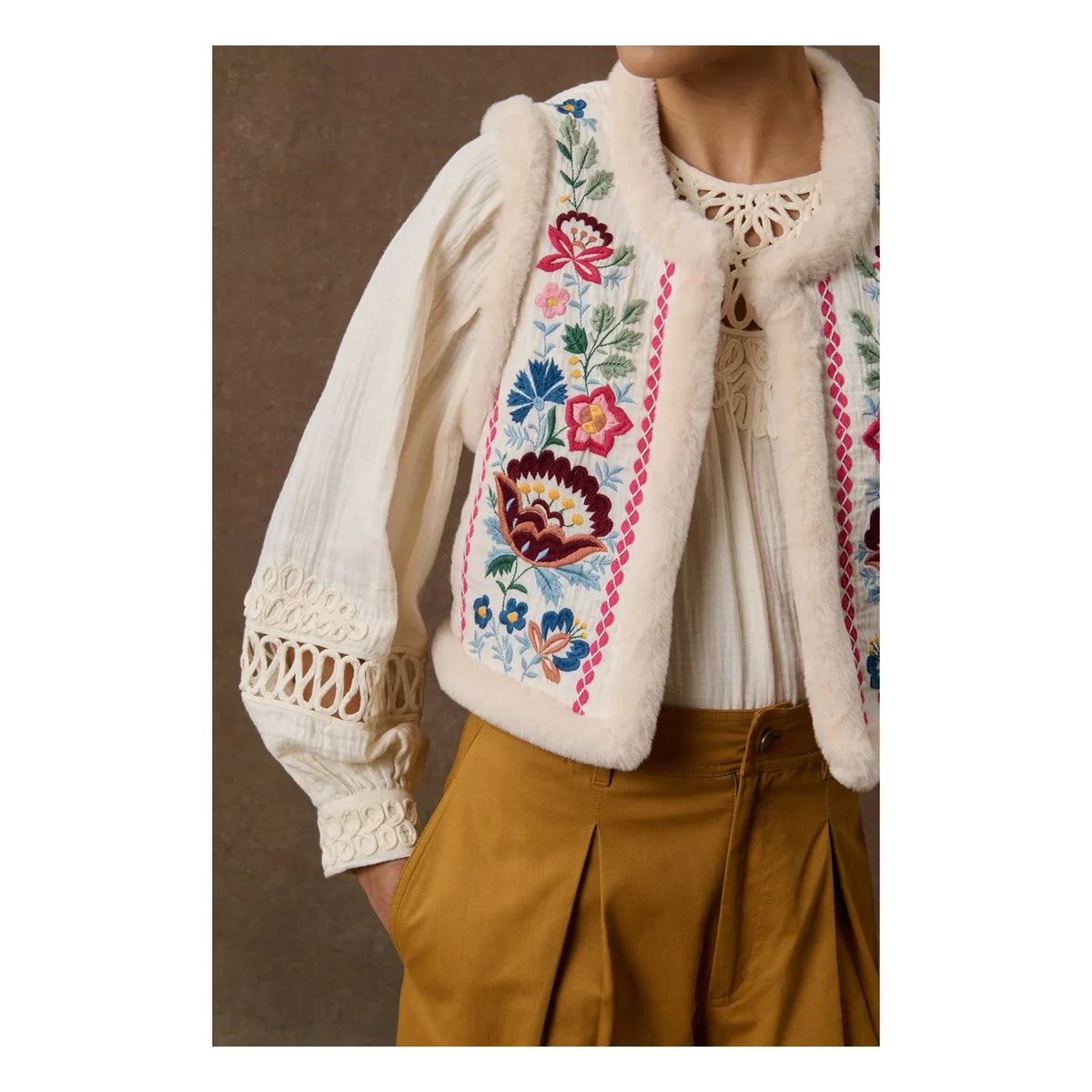 Louise Misha - Renee Organic Cotton Jacket | Cream
