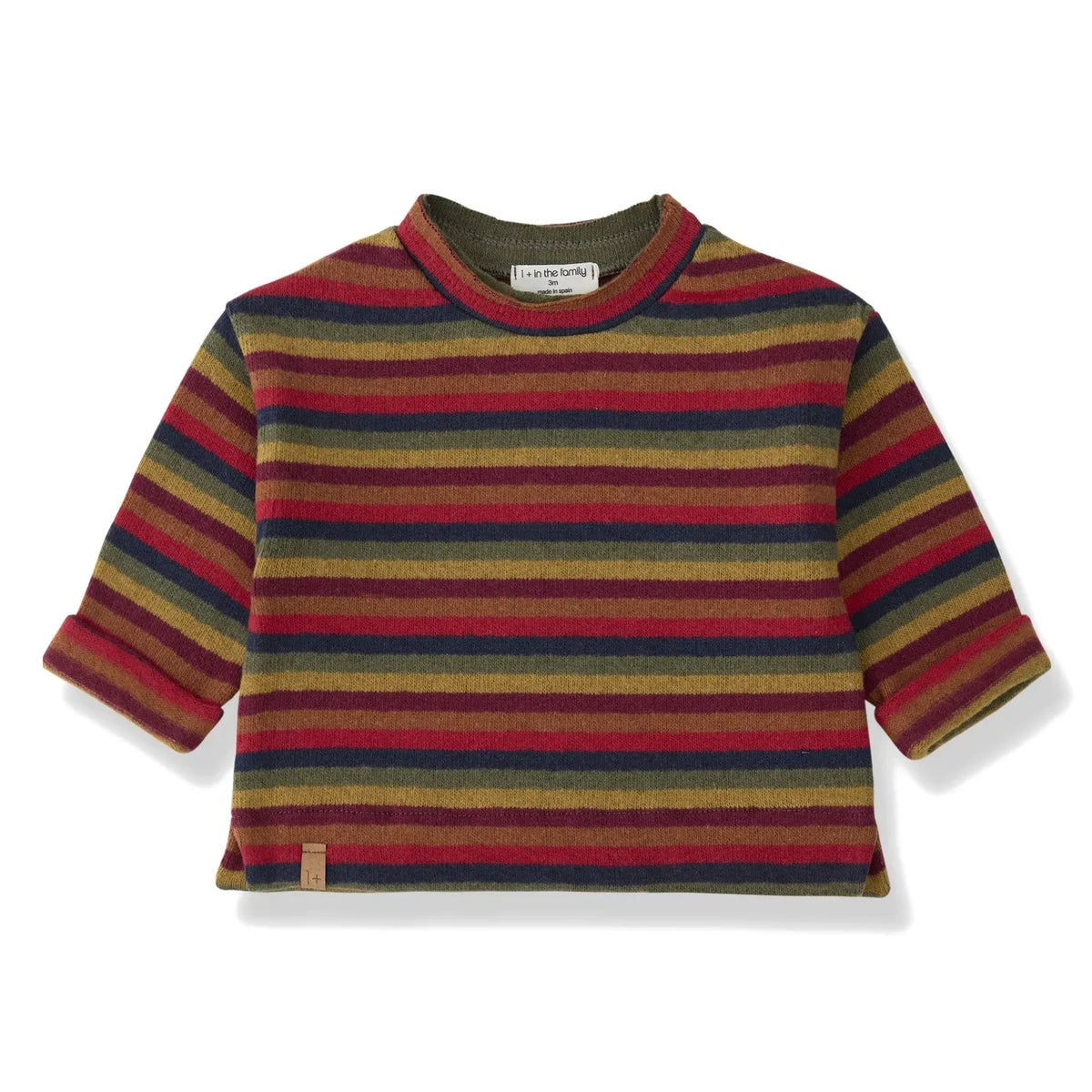 1+ in the family - Striped Nain Sweatshirt | Red