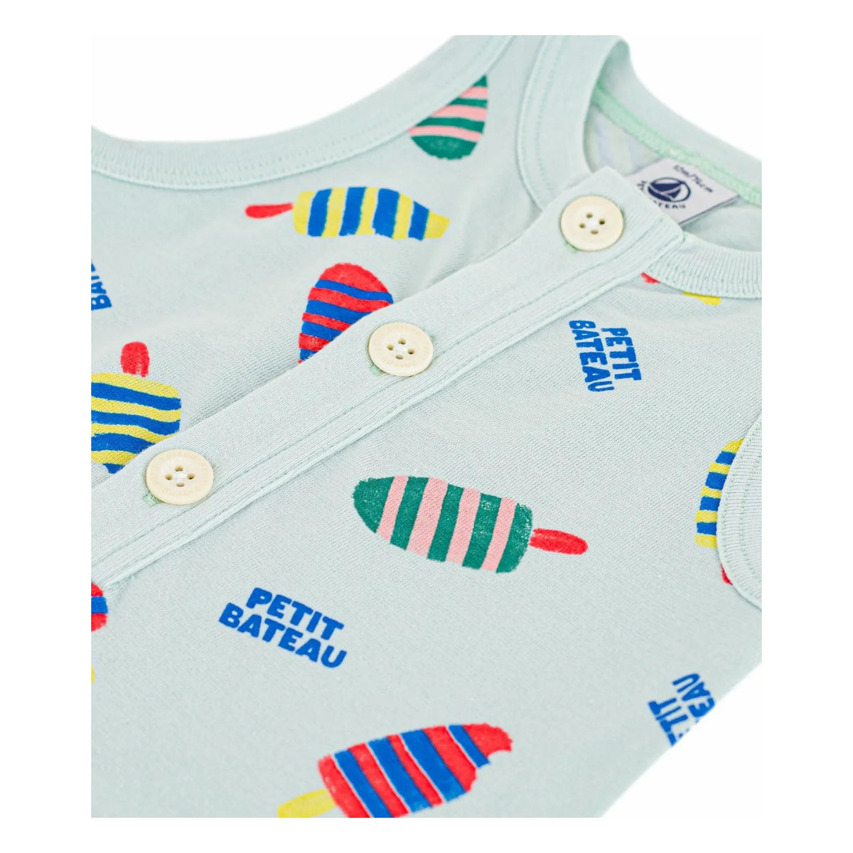 Petit Bateau - Ice Cream Romper | Turquoise