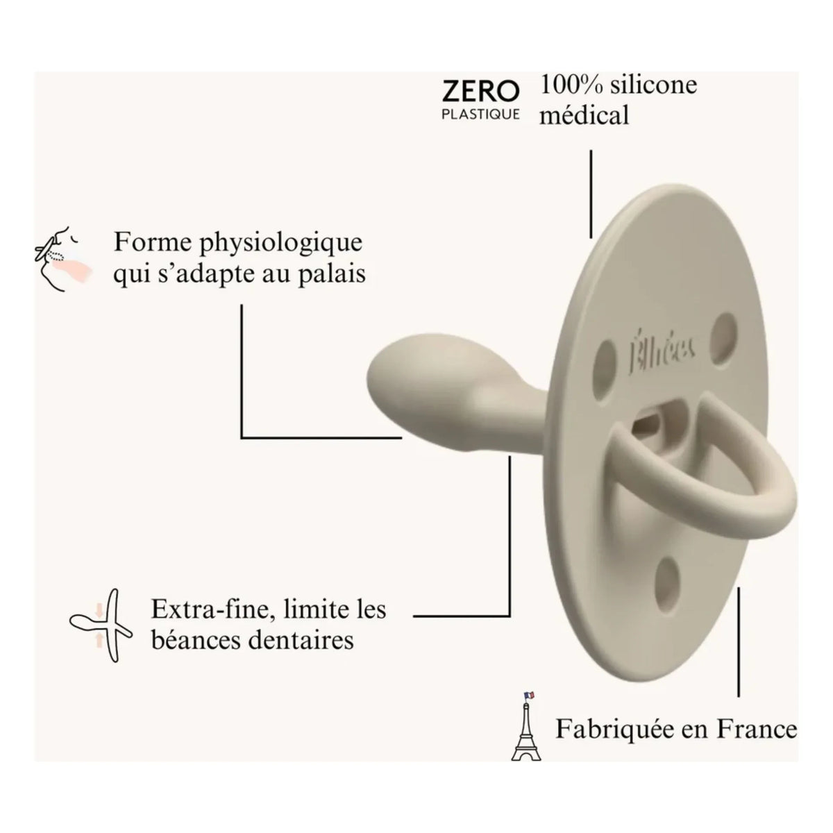 Elhée - Choochoo Medical Silicone Emzik | Flag