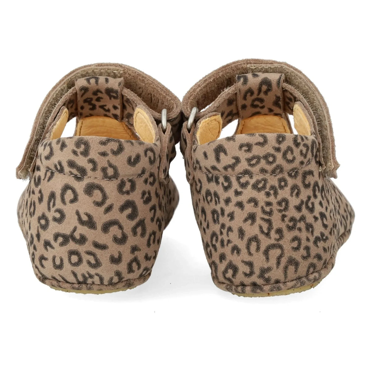 Angulus - Leopard Suede Slippers | Brown