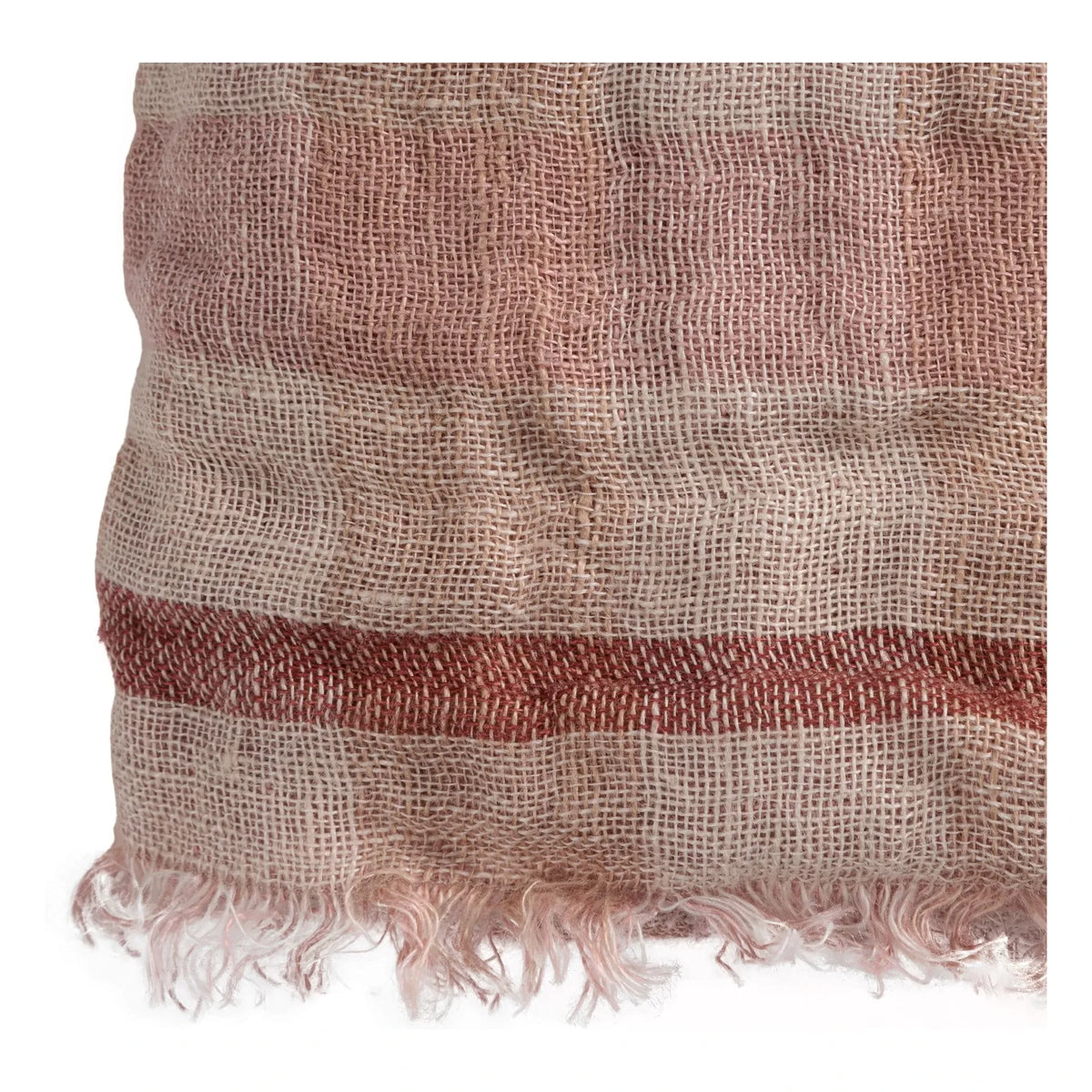 Le Monde Sauvage - Clyde Linen Blanket | Pink
