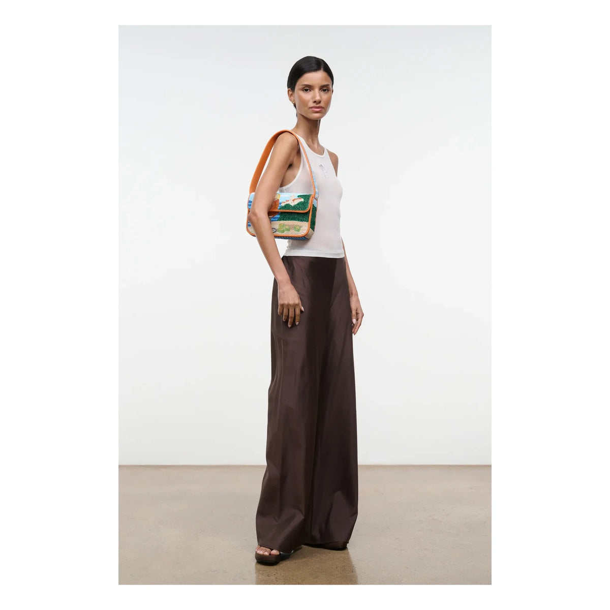 Staud - Tommy Beaded Bag | Sunset