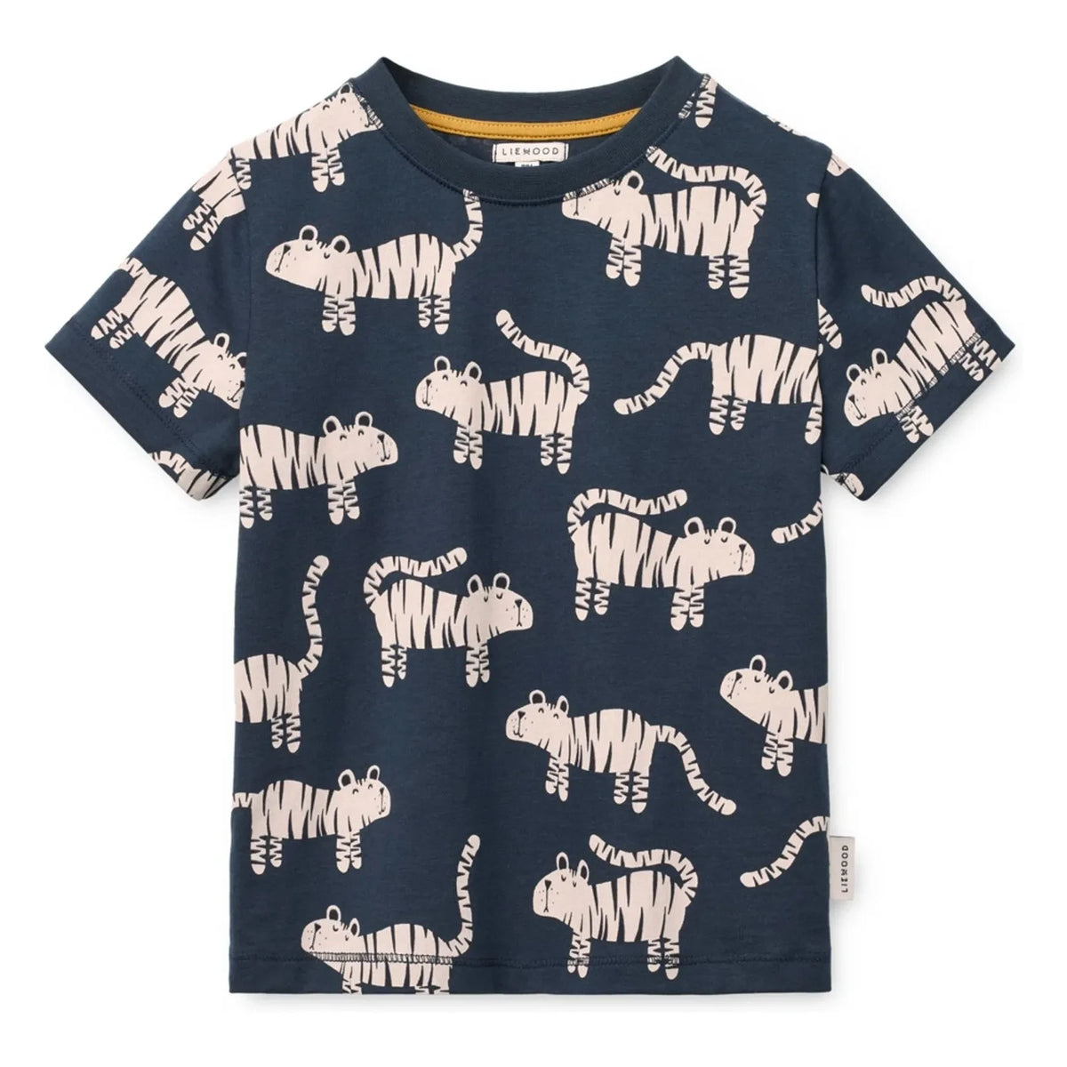 Liewood - Francis Tigres Organic Cotton T-Shirt | Navy Blue