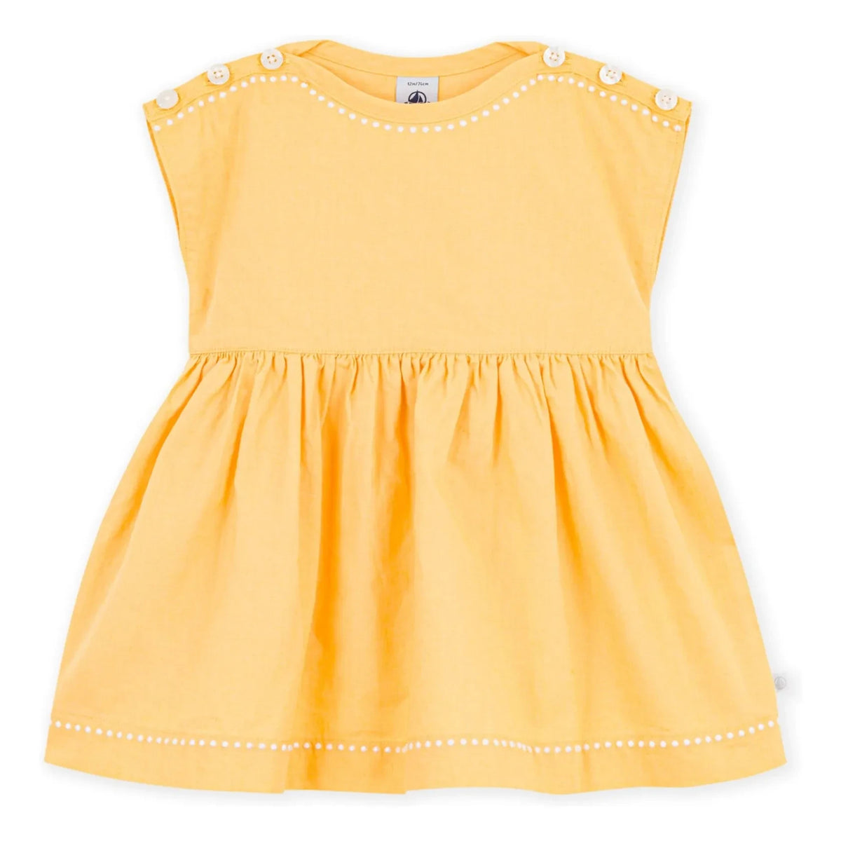 Petit Bateau - Simple Linen Dress | Yellow