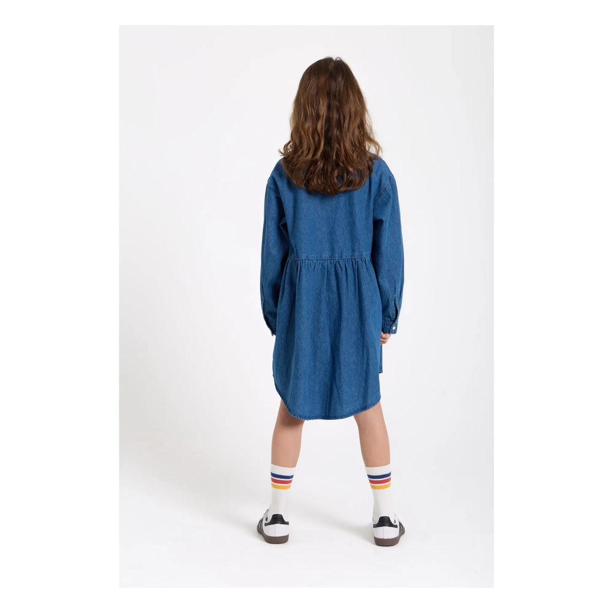 Smallable Kid - Drew Denim Dress | Denim Blue