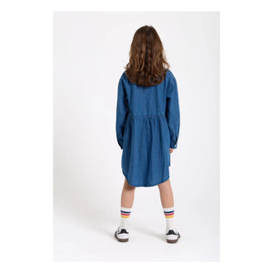 Smallable Kid - Drew Denim Dress | Denim Blue