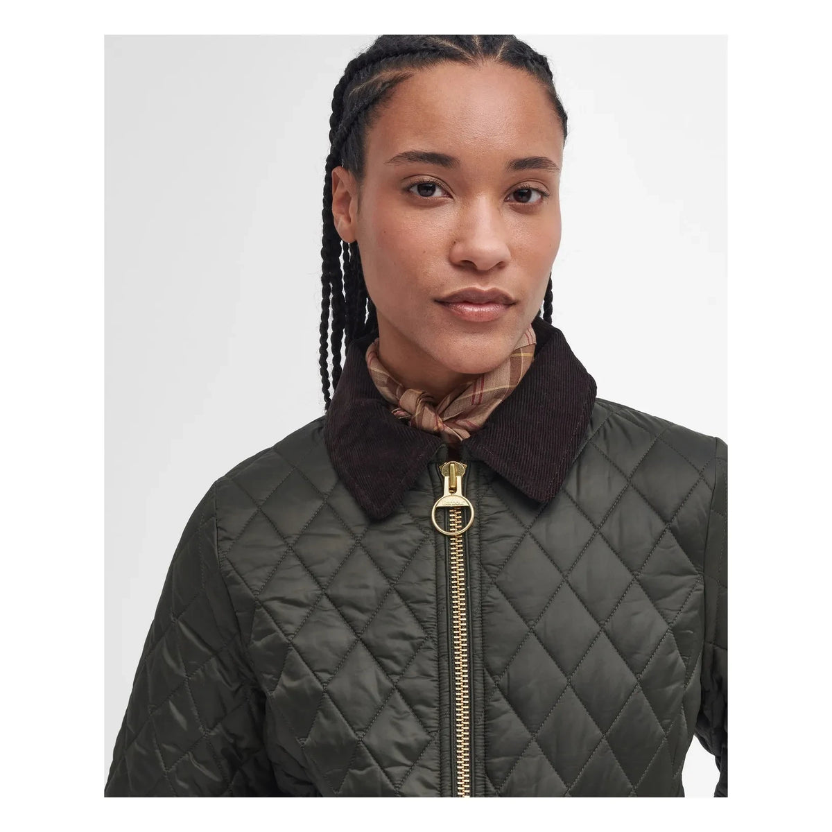 Barbour - Beadnell Tailored Quilted Jacket | Khaki