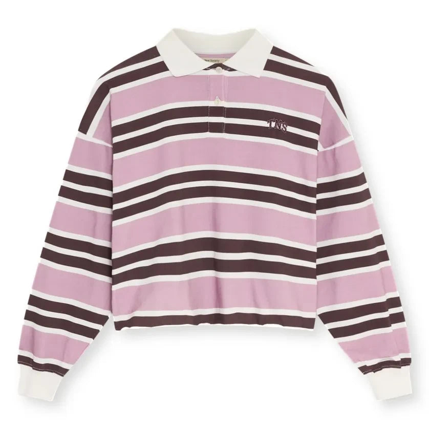 the new society - Alfie Polo T-Shirt | Pink