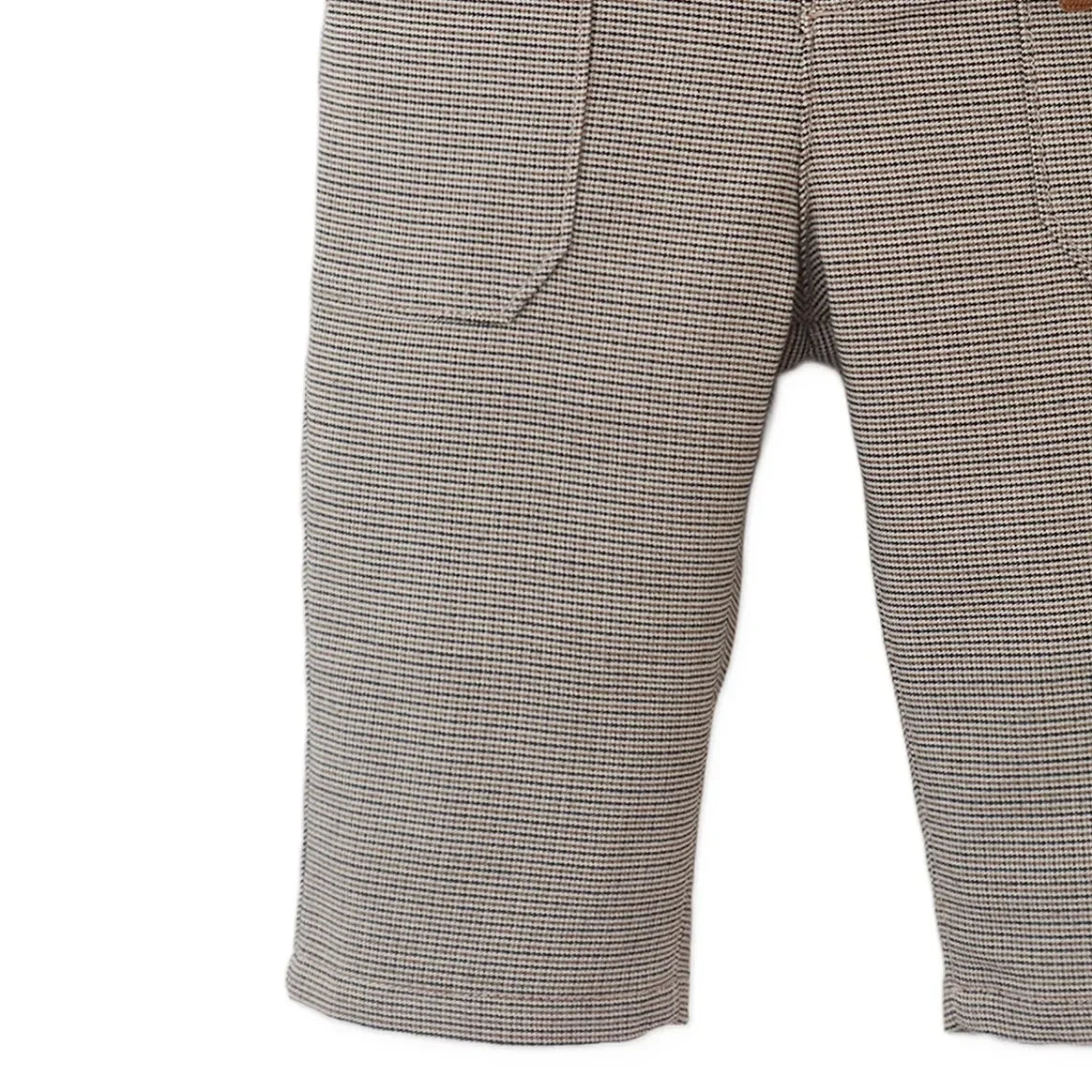Gingersnaps - Giorgio Baby Houndstooth Pants | Brown