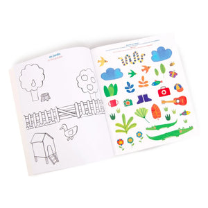Moulin Roty - Bilingual Coloring Book - Les Popipop