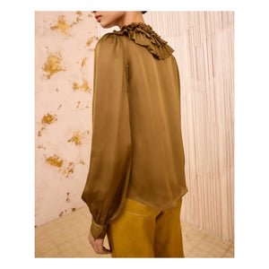 Ulla Johnson - Rouen Silk Blouse | Bronze