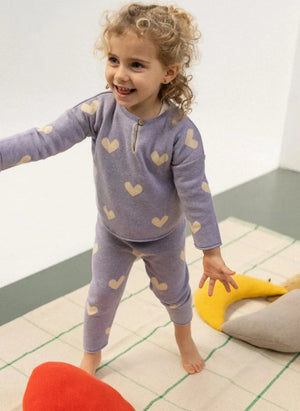 Bayiri - Amor Cœurs organic cotton pants | Lavender