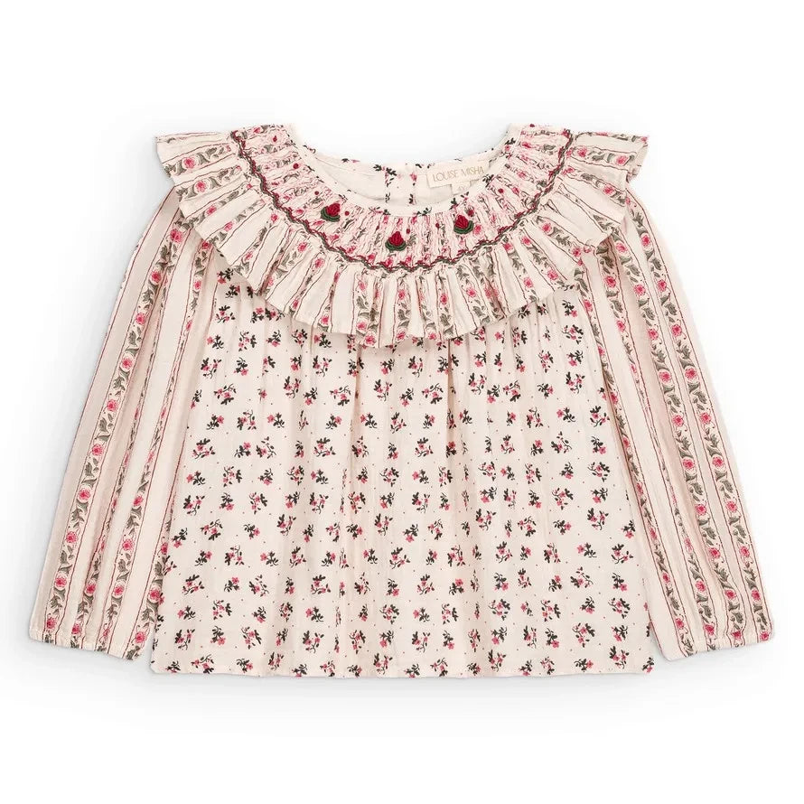 Louise Misha - Ilaria Organic Cotton Blouse | Cream