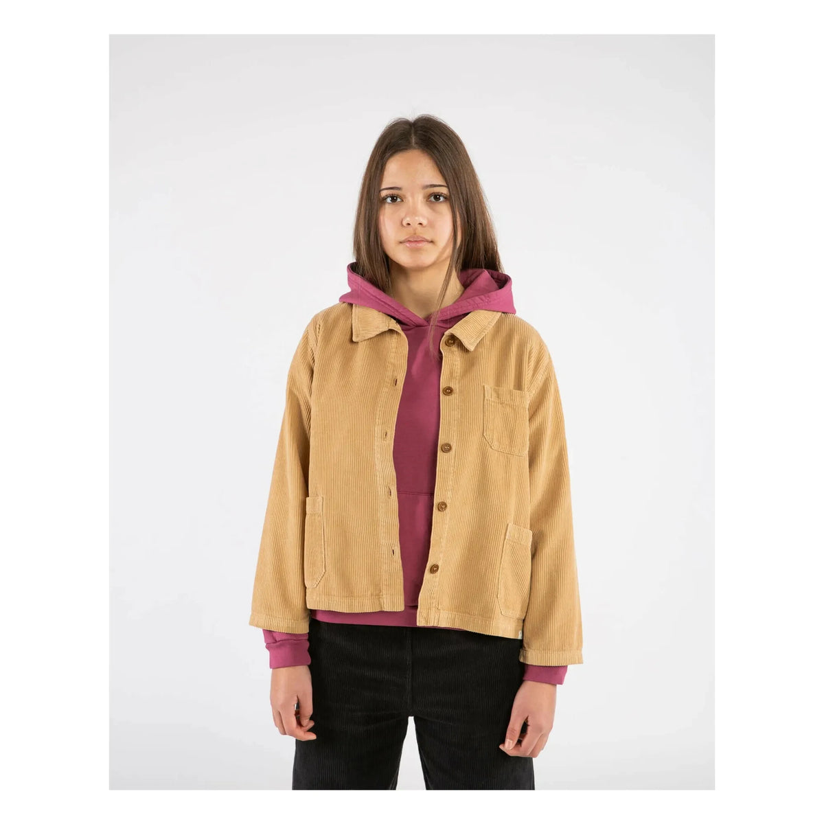 Matona - Organic Cotton Velvet Jacket | Camel