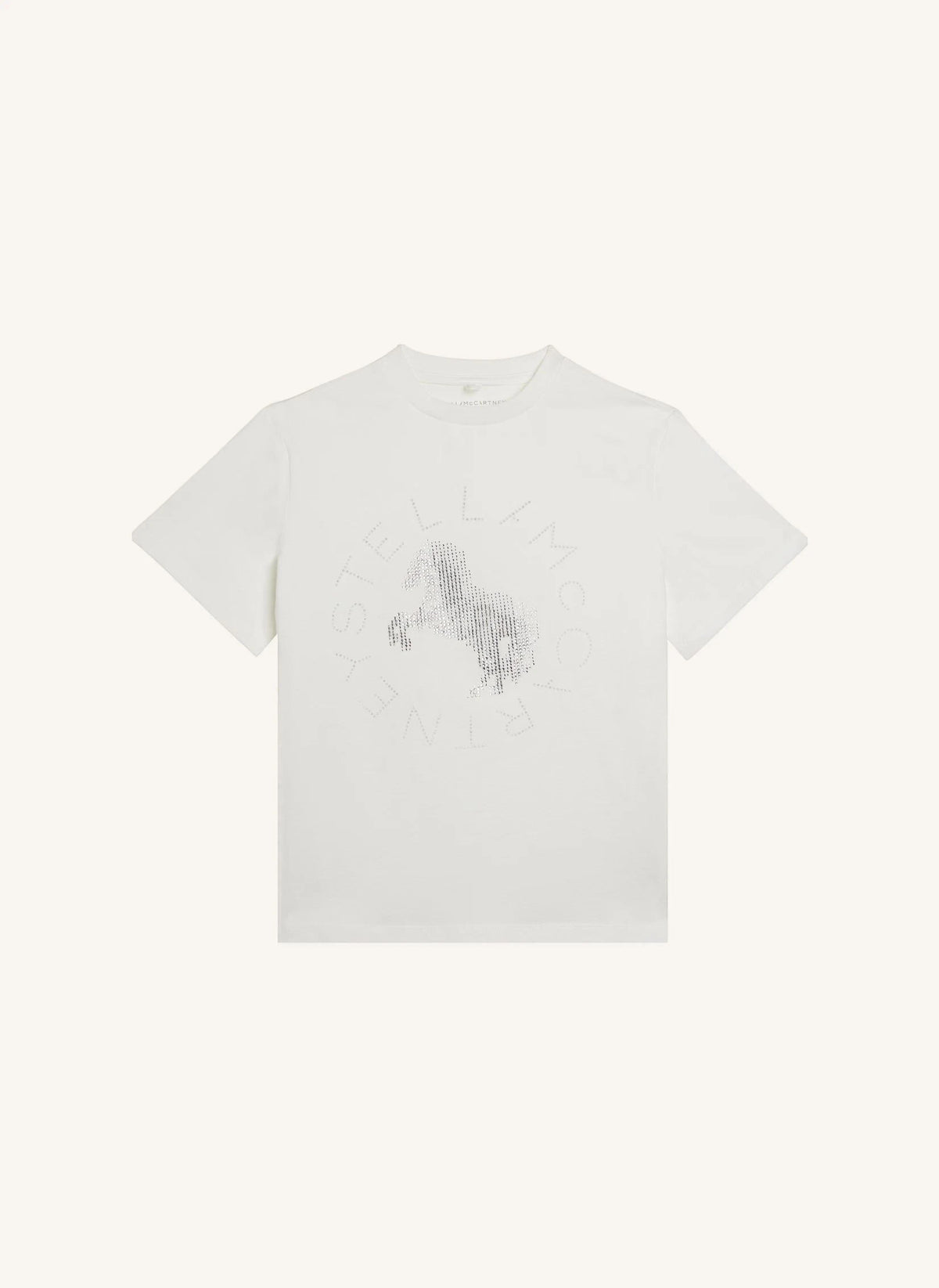 Stella McCartney Kids - Horse T-Shirt Organic Cotton | Ivory
