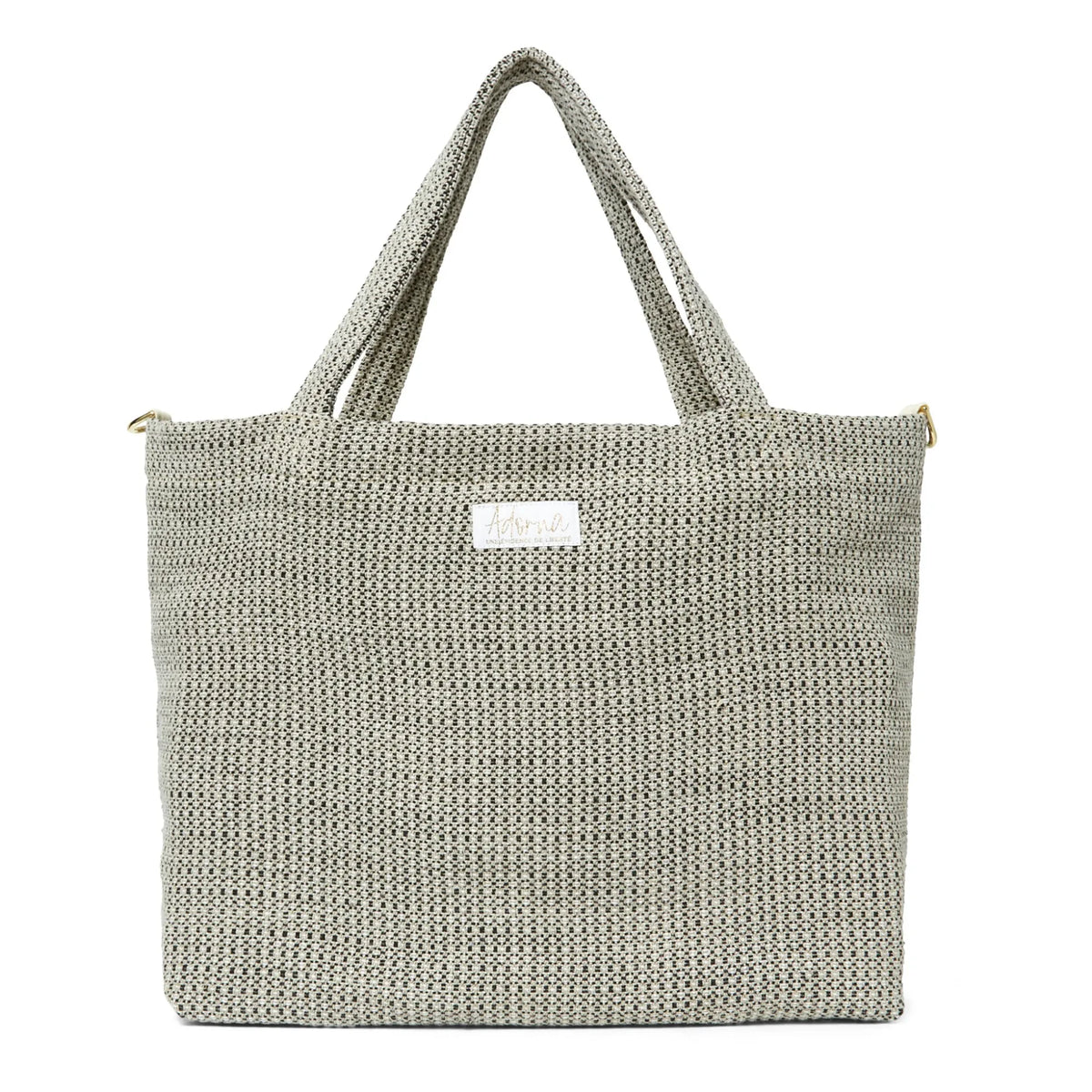 Adorna - Linen Tote Bag | Dark Gray