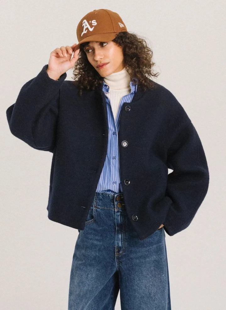 Tinsels - Destiny Cotton Jacket | Navy