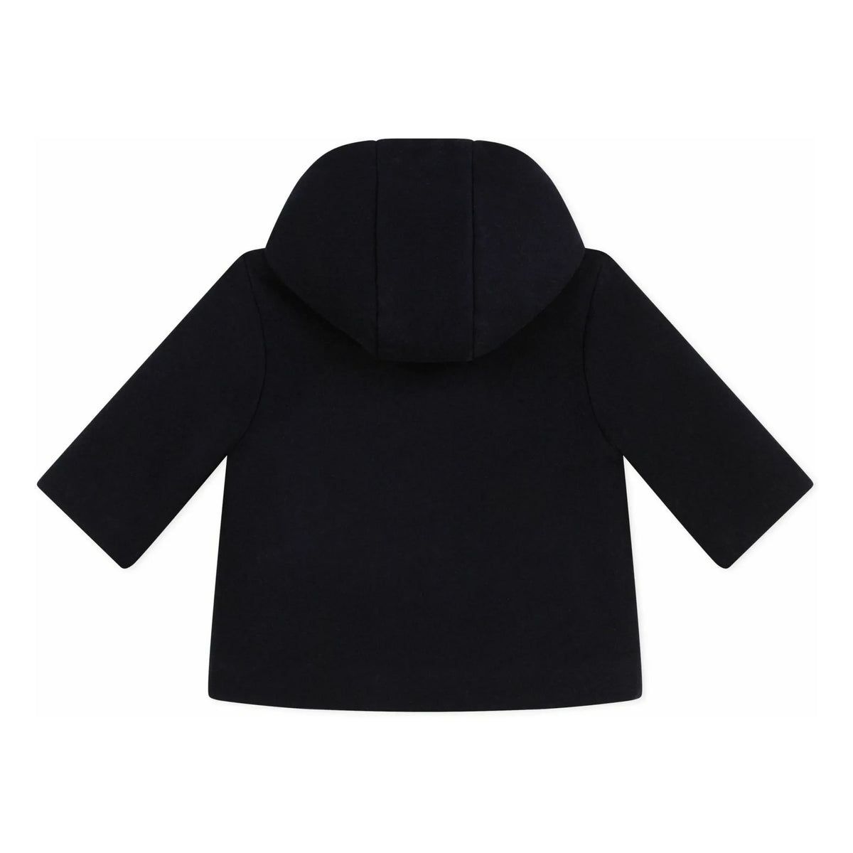 Petit Bateau - Navy Blue Buttoned Baby Wool Coat