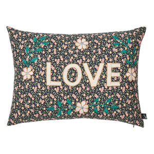 CSAO - Love Embroidered Cushion - CSAO x Smallable | Black