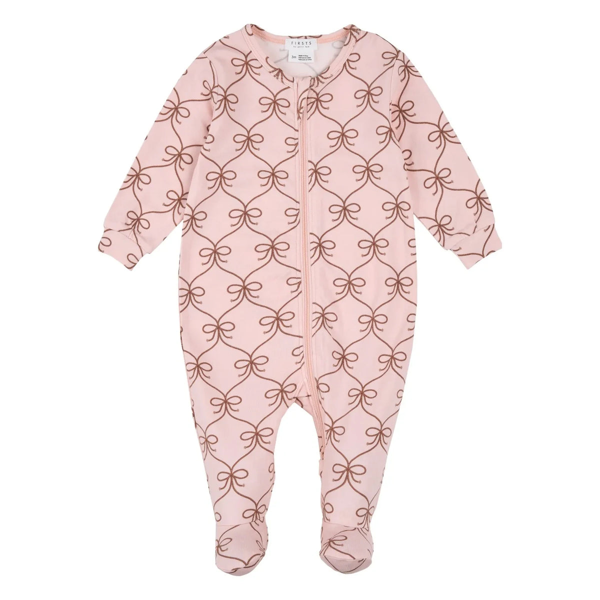 Petit Lem - Lasso Modal and Organic Cotton Footed Pajamas | Pale Pink