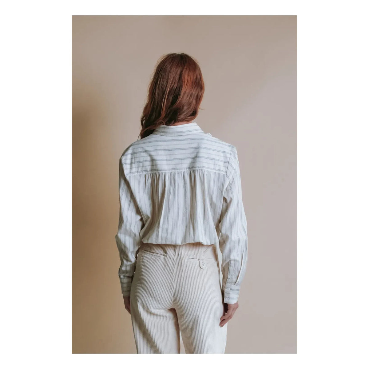 Emile et Ida - Striped shirt Evelyne Khadi | Cream