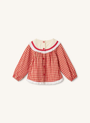 Flöss - Lucia Vichy Blouse | Red