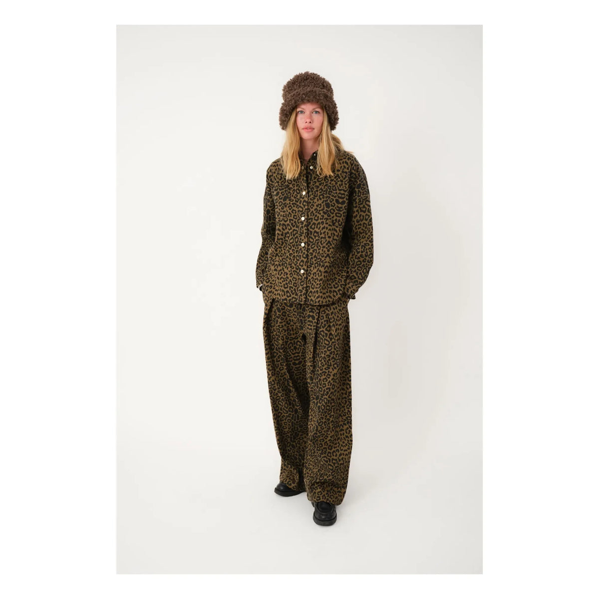 Lollys Laundry - Veida Leopard Overshirt | Brown